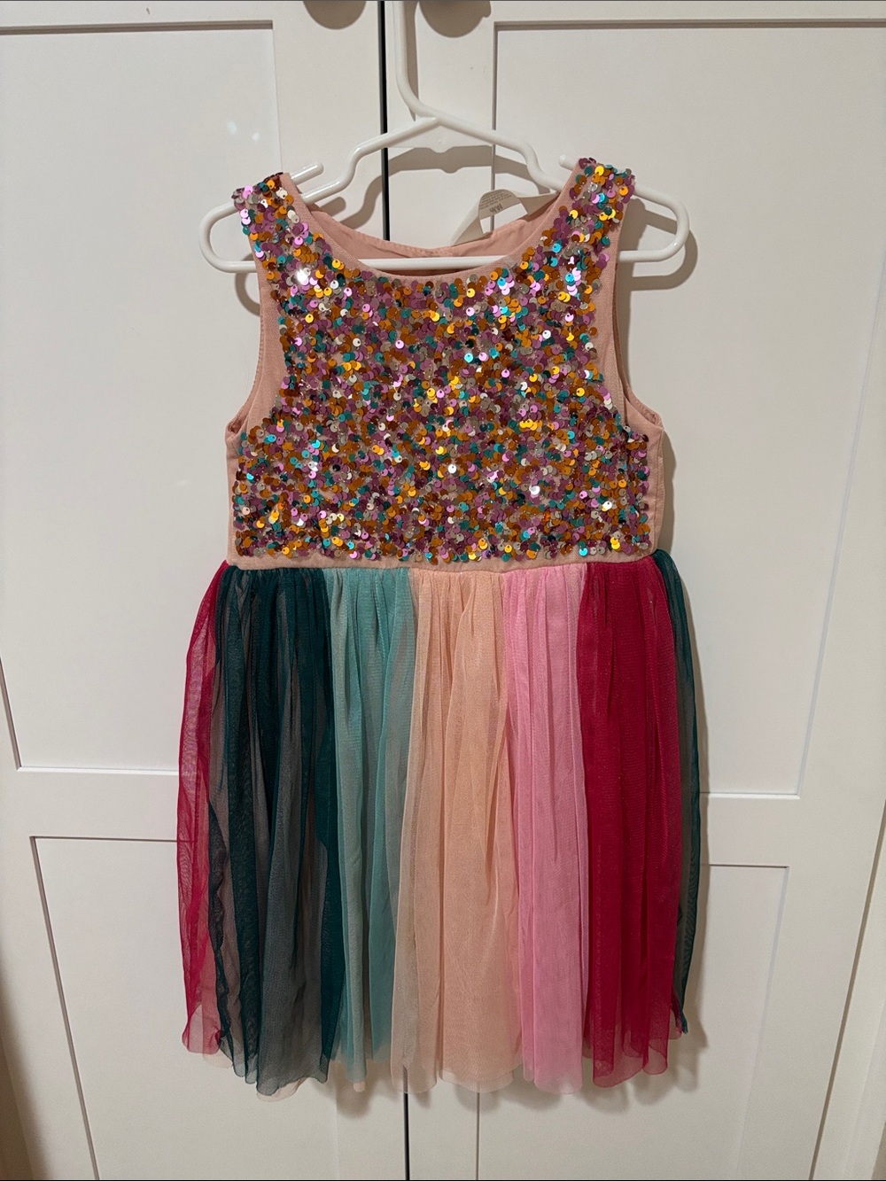 SEQUINED TULLE DRESS - Picture 4 of 6